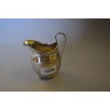 George III silver helmet shaped cream jug,