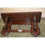 Small late 19th Century Arts and Crafts carved oak wall bracket