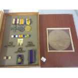 Group of three World War I medals including Military Cross awarded to Lieutenant Colonel Eric