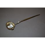 George III toddy ladle with twisted whale bone handle