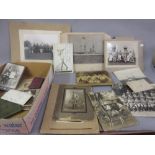 Quantity of early 20th Century military and other photographs and other ephemera