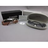 Pair of ladies Chanel sunglasses in original box together with a pair of ladies Christian Dior