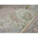 Large 20th Century Aubusson style needlepoint wall hanging or rug CONDITION REPORT