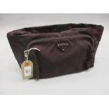 Prada travel / cosmetic fabric bag