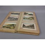 Album containing a collection of local and other postcards