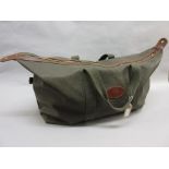 Mulberry Scotchgrain Clipper holdall with tan leather trim CONDITION REPORT
