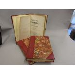 Three volumes ' La Divina Commedia ' by Dante Alighieri published Milano per Nicolo Bettoni 1828,