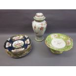 Set of six Booths plates,