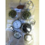 Two Waltham military issue pocket watches together with another military issue pocket watch,