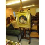Late 19th / early 20th Century artist's cherry wood easel