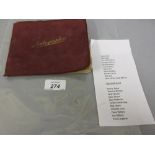 Mid 20th Century autograph album containing various autographs including John Mills,