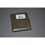 London silver rectangular cigarette case