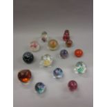 Quantity of mainly Caithness glass paperweights and others CONDITION REPORT