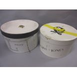 Two hat boxes, one by Liberty and one, Dickins & Jones,