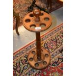 19th Century oak six division stick stand
