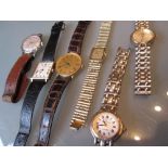 Four various gentleman's wristwatches by Garrard, Mappin & Webb and J.W.