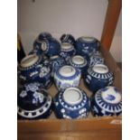 Collection of sixteen various oriental blue and white ginger jars CONDITION REPORT 4.