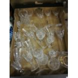 Quantity of Edinburgh crystal including various wine glasses,