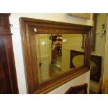 Trevor Lawrence rectangular oak frame wall mirror