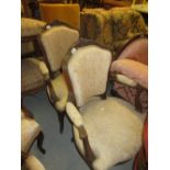 Similar pair of open elbow chairs
