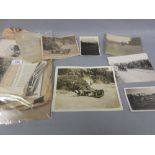 Quantity of early motorcycling photographs