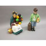 Two Royal Doulton figures, ' The Boy Evacuee ', Limited Edition No.