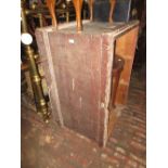 Large 19th Century mahogany and painted pine tool trunk (at fault)