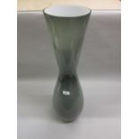 Large 20th Century grey Art glass vase, 31.