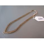 9ct Gold chevron design necklet CONDITION REPORT 28.