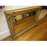 Good quality 19th Century rectangular gilded composition picture frame adapted for use as a wall