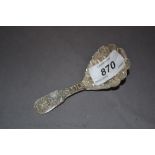 Good quality George IV London silver caddy spoon