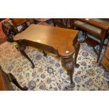 Continental walnut card table in George II style,