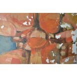 Arthur Goldreich, oil on canvas, abstract still life study, inscribed and signed verso, Lengopa IV,