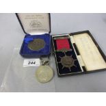 1942 Firemans Long Service medal awarded to Chief Fire Officer Benjamin Broadhead,