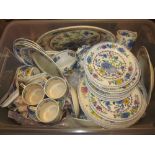 Masons Regency pattern part dinner service CONDITION REPORT Various damages and
