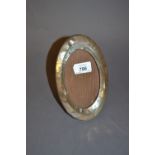 Oval silver mounted photograph frame (at fault)