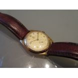 Gentleman's mid 20th Century 18ct gold cased Tudor wristwatch with subsidiary seconds dial and a