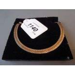9ct Gold woven link bracelet CONDITION REPORT 2.