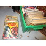 Quantity of late 20th Century comics including Marvel and Detective