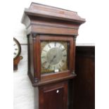 George III oak longcase clock,