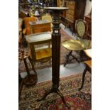 19th Century mahogany display pedestal