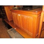 Reproduction oak two panel coffer