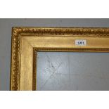 19th Century Watts type gilded oak and composition picture frame,