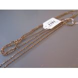15ct Gold long guard chain CONDITION REPORT 48.