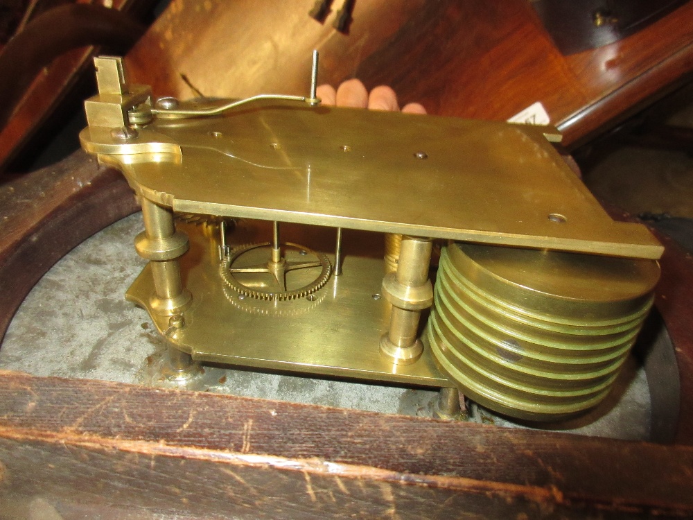 George III mahogany circular dial clock, the painted convex dial signed Milward, Brook Street, - Image 3 of 11