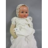20th Century composition headed soft bodied baby doll by Armand Marseille,