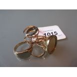 Seven various 9ct gold rings CONDITION REPORT 24gms