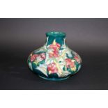 MOORCROFT VASE - LEICESTER a boxed modern Moorcroft vase in the Leicester design. Painted with