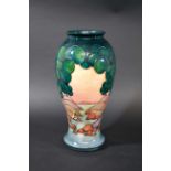 LARGE MOORCROFT VASE - MAMOURA a large modern Moorcroft vase in the Mamoura design, designed by