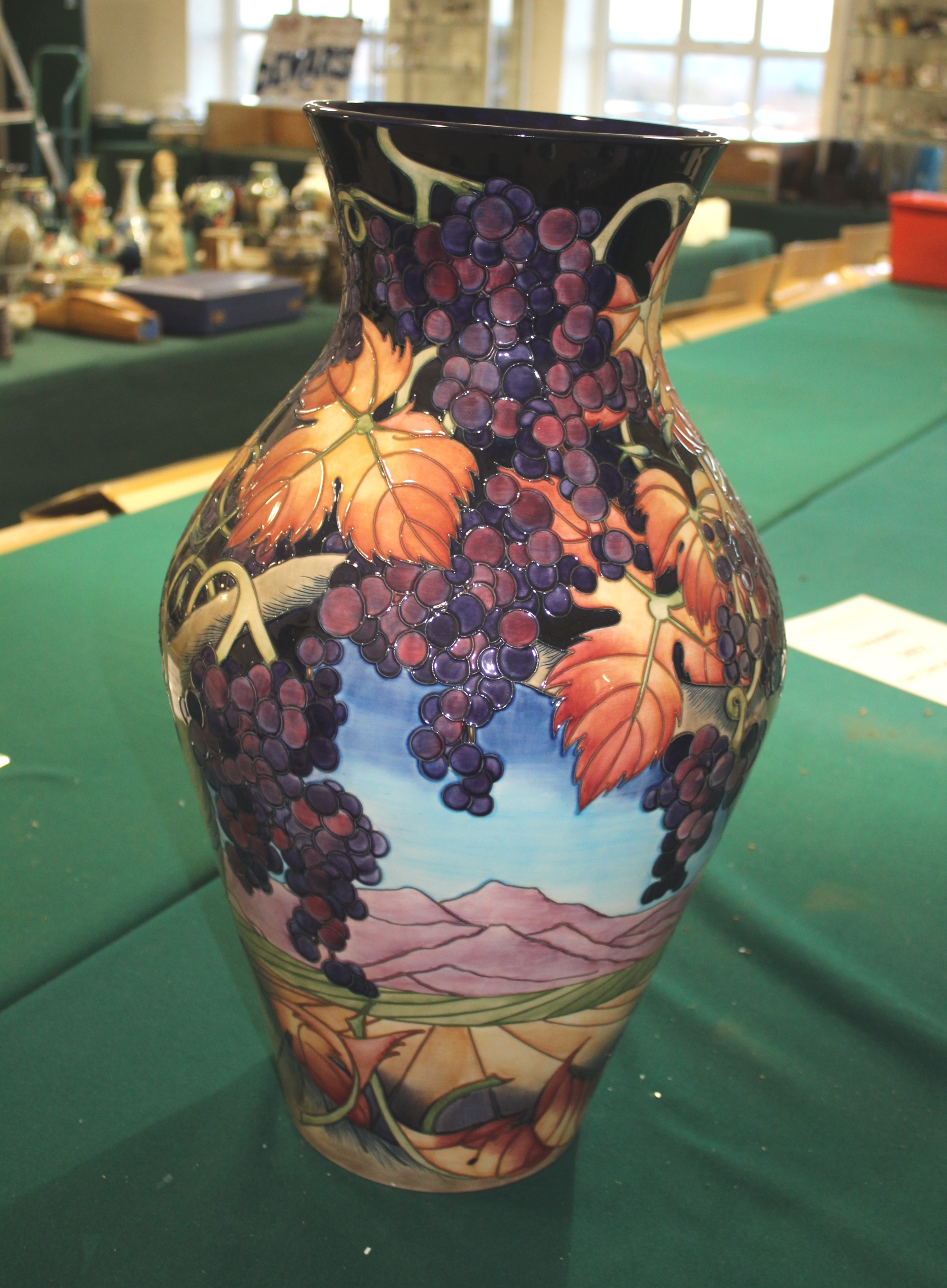 LARGE MOORCROFT VASE - MONTEGNAC an exceptionally large limited edition Moorcroft vase in the - Image 4 of 6